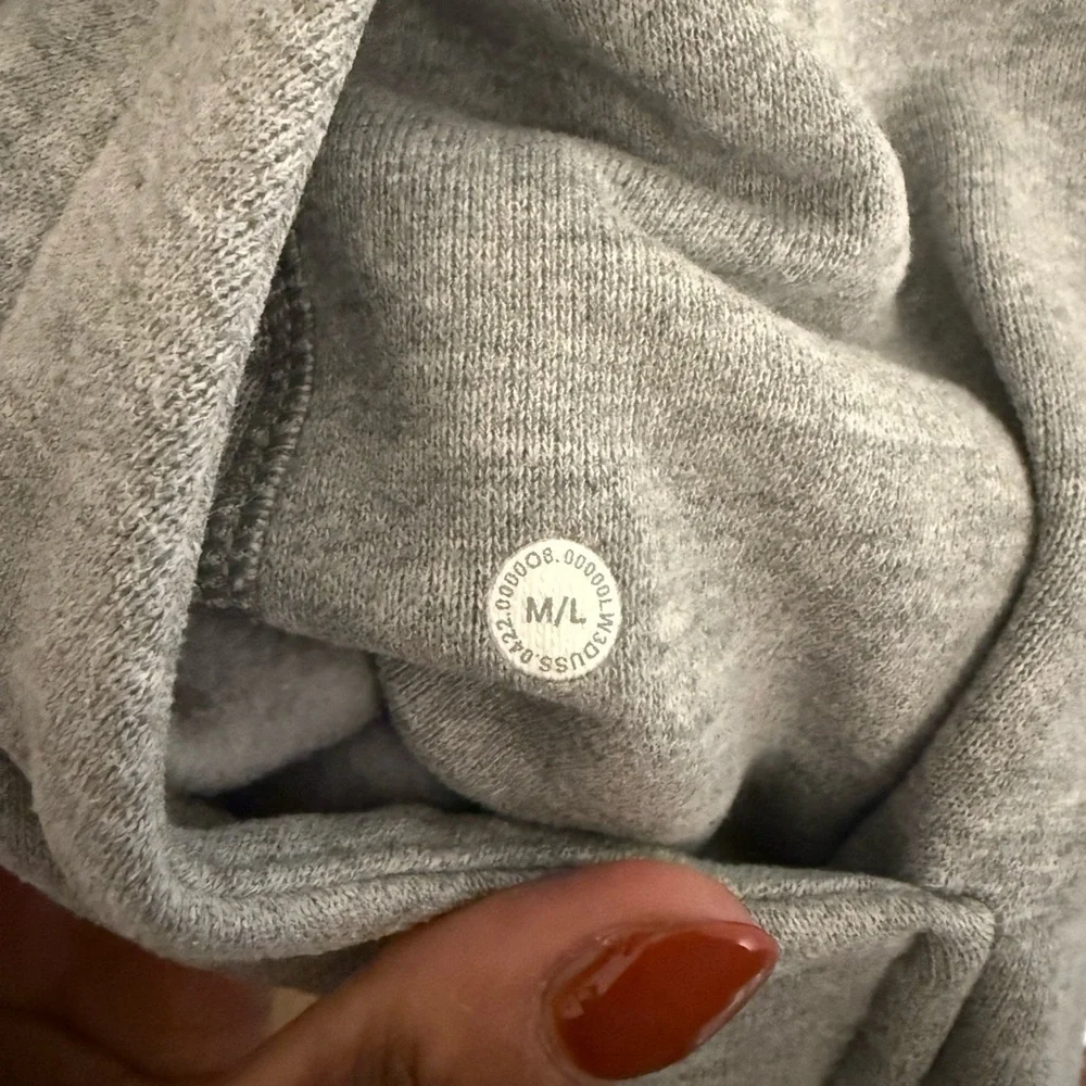 Lululemon Scuba Oversized Half-Zip Hoodie-Grey Size M/L